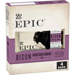 Epic Bison Bacon Cranberry Bars, Paleo