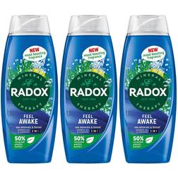 Radox Body Wash & Shampoo Feel Sea Minerals 450Ml, 3 Pack