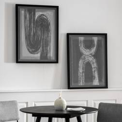 Gallery Interiors Pascal Charcoal Framed Art
