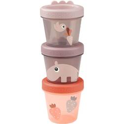 Done By Deer Babyfood Container 3-pack Ozzo Powder