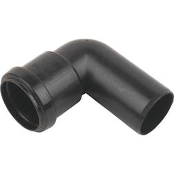 FloPlast Black Push-Fit 90° Waste Pipe Conversion Bend Dia40mm