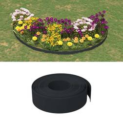 vidaXL Garden Edging Black 10 Polyethylene
