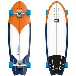 Hydroponic Fish Complete Cruiser Skateboard Radikal Orange Navy Orange/White/Blue