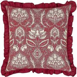 Paoletti Kirkton Floral Pleated Complete Decoration Pillows Red (50x50cm)