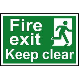 Scan SCA1513 Fire Exit Keep Clear