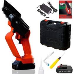 Portable and Lightweight Chainsaw Rotorazer Mini Chainsaw, Hand protection, Cordless and Powerful, Battery incorporated