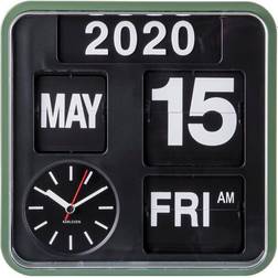 Karlsson Green Mini Flip Mechanical 24.5cm Wall Clock