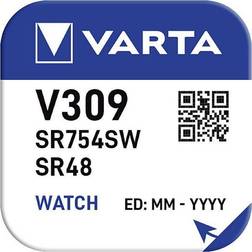 Varta SILVER Coin V309/SR48 NaBli 1 Button cell SR48, SR754 Silver oxide 73 mAh 1.55 V 1 pcs