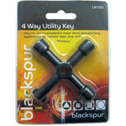 Blackspur 4 Way Utility Gas Electric Stop Cock Tap Radiator Key