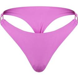 PrettyLittleThing High Leg String Side Bikini Bottoms - Hot Pink