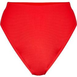 PrettyLittleThing Mix & Match High Waisted High Leg Bikini Bottoms - Red