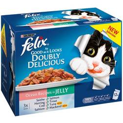 Felix Pack of 12 As Good As It Looks Doubly Delicious Jelly