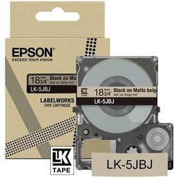 Epson lk-5jbj black on matte 18mm