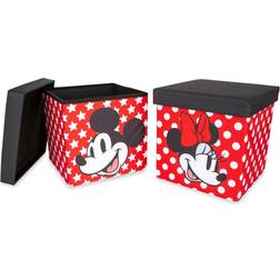 Ukonic Disney Mickey & Minnie 15-Inch Storage Bin Cube Organizers