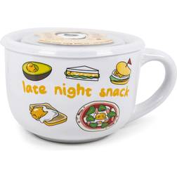 Silver Buffalo Sanrio Gudetama Burp Late Night Snack Lazy Egg Soup Bowl