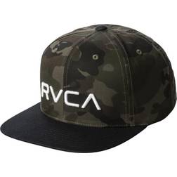 RVCA Youth Camo/Navy Twill Snapback Hat