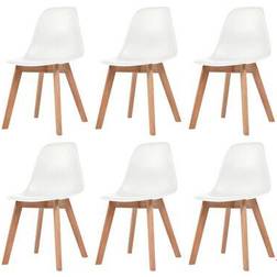vidaXL Polypropylene Kitchen Chair 82cm 6pcs