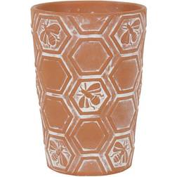Something Different Large Terracotta Bee and Honeycomb Plant Pot