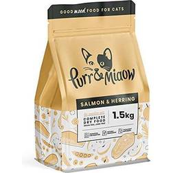 Purr & Miaow Salmon & Herring Complete Dry Sensitive Cat 1.5kg Grain Free