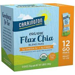 Carrington Farms Organic Flax Chia Paks Free 12