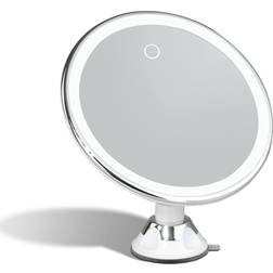 Fancii rechargeable 10x magnifying makeup mirror with 3 light settings larg