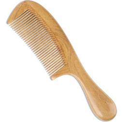 Natural Green Sandalwood Hair Combs Anti-Static Sandalwood Detangler Comb