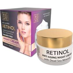 Dead Sea collection anti-wrinkle retinol night cream. paraben free. 50ml