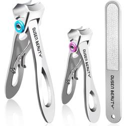 Nail Clippers for Thick Nails with Curved Slant Straight Edge Wide Nail