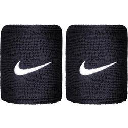Nike Swoosh Wristband 2-pack - Obsidian/White