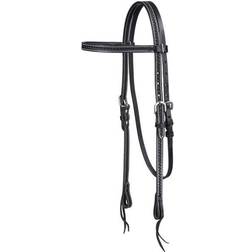 Tough-1 Browband Headstall With Basket Tooling And Tie Ends