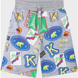 Kenzo Kids Grey Shorts for boys