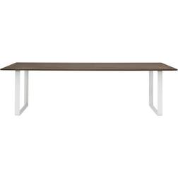 Muuto 70/70 Solid Smoked Oak/White Dining Table 108x255cm