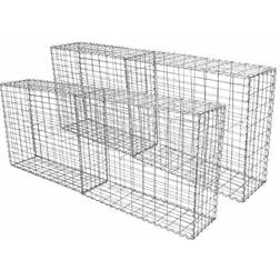 MonsterShop Gabion Baskets Mesh Cages Outdoor Wire Stone Garden