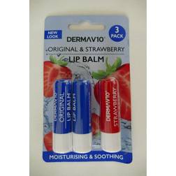 Derma V10 lip care balm 2 original + 1 strawberry chap