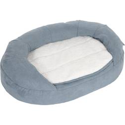 bitiba Oval Memory Foam Dog Bed - Grey H