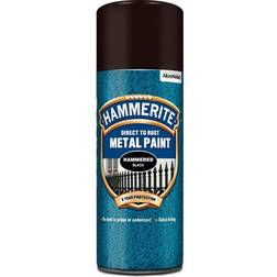 Hammerite Direct to Rust Hammered Anti-corrosion Paint Black 0.4L