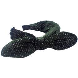 Bottle Green Topkids Accessories Glitter Bow Alice Bands