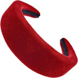 Red Topkids Accessories Velvet Padded Alice Headband Hairband Band Band