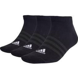 adidas Thin and Light Sportswear Low-Cut Socks 3-pack - Black/White