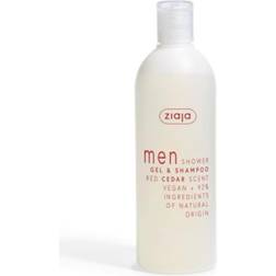Ziaja men shower gel and shampoo red
