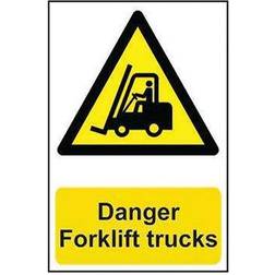 Spectrum Safety Sign Danger Forklift Trucks PVC 400x600mm 4101