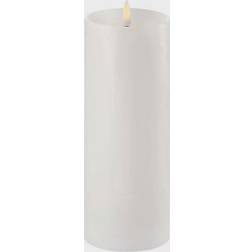 Uyuni Pillar w/shoulder Nordic White LED Candle