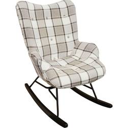 Freemans CHECK Wing Back Rocking Chair
