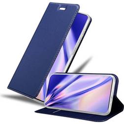 Cadorabo Book Classy Style Cover Galaxy S20 Ultra Smartphone Hülle, Blau