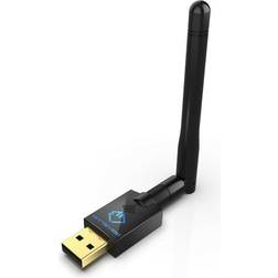 GiGaBlue ultra 600mbit 2.4 & 5ghz usb 2.0 high-speed wifi stick with antenna