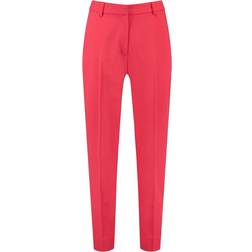 Elegant 7/8-Length Trousers In Slim Fit Red