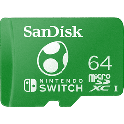 SanDisk 64GB microSDXC Card Licensed for Nintendo Switch, Yoshi Edition SDSQXAO-064G-GN6ZN