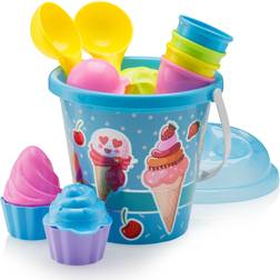Top Race Dollar Deal Beach Set with Large 9 Bucket Pail And Spade Plastic Scoop 1