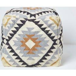 Homescapes Agra Gold Pouffe