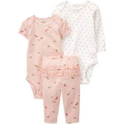 Carter's Baby 3-Piece Butterfly Little Character Set PRE Pink/White
